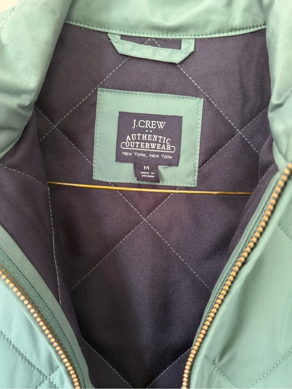 J. Crew Quilted Vest in Teal